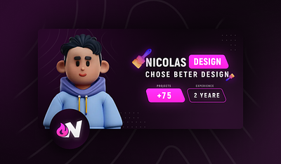 NICOLAS DESIGN TRY BETER graphic design logo ui