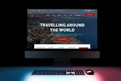 Travel Company website design figma graphic design illustrator ui uiux