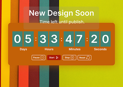 Countdown Timer dailyui graphic design ui