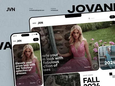 JVN Fashion Website🔥 brand clothing design dress e commerce fashion header landing page online shop shop shopping store trend ui uidesign uiux web