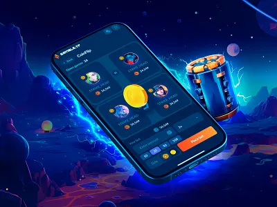 Gambling: CoinFlip interface bet betting casino casino app coin coinflip crash gambling game interface igaming live casino mines mobile casino online casino poker roulette slot design slots ui game ux casino