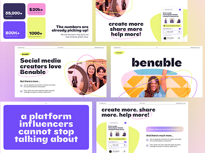 Slide deck for early-stage startup branding clean deck design graphic design minimal slide startup ui