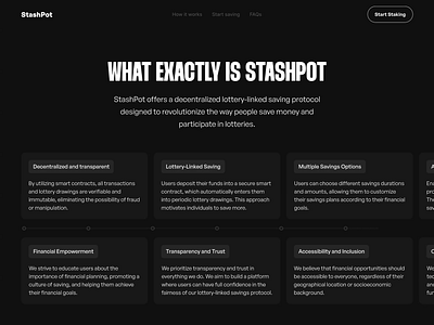 Stashpot website - What Is StashPot? (Chain reaction)