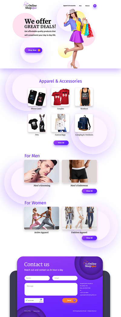 Web Shop design graphic design web design web shop