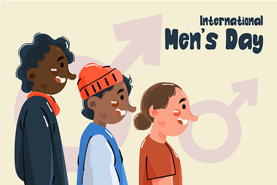 International Men's Day Background Illustration awareness background celebration day face father gender husband illustration man men vector