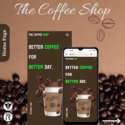 The Coffee Shop design graphic design ui web