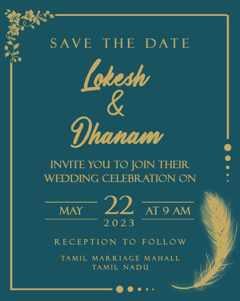 Wedding Invitation - Design by Harish on Dribbble