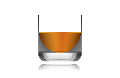 12. Whiskey Neat - Single Div CSS Art (Divtober 2023) css cssart design divtober drink glass singlediv whiskey