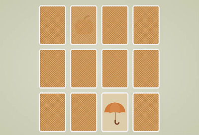 15. Memory Game - Single Div CSS Art (Divtober 2023) animated cards css cssart design divtober fall game memory memory game pumpkin singlediv umbrella