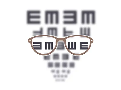 20. Eye Exam - Single Div CSS Art (Divtober 2023) css cssart design divtober eye chart glasses illustration seeing sight singlediv