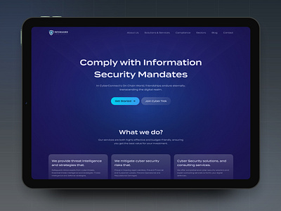 Cybersecurity Company Website website