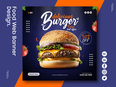 Food Banner Design ads banner banner design banner design in photoshop creative food banner design food banner food banner design food social media post food web banner graphic design instagram instagram banner rastaurant food banner social media post web banner design