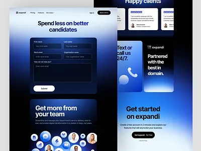 SaaS Startup B2B Webflow pricing page design contact us dark dark landing page dark ui dark web design dark web page dark website design enterprise fintech landing page management marketing saas startup team ui web webflow webpage