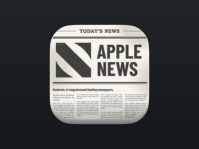 Apple News - App icon redesign concept #36 - Large app branding design graphic design illustration logo typography ui ux vector