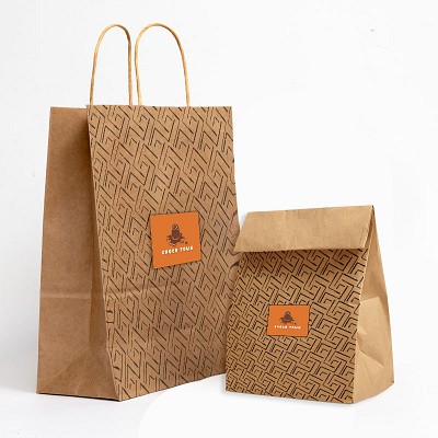 Merchandise Design - Customized Paper Bag branding design graphic design marketing promotion vector visual