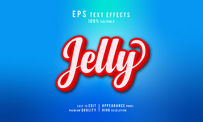 Jelly Creative 3D Editable Text Effect Style 3d 3d editable text effect 3d text 3d text effect bold branding creative design effects fish graphic design halloween illustration jelly logo pattern text effect typo typography vector