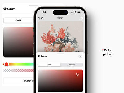 Color picker - Daily UI app color picker daily ui design ios minimal mobile picker ui ux