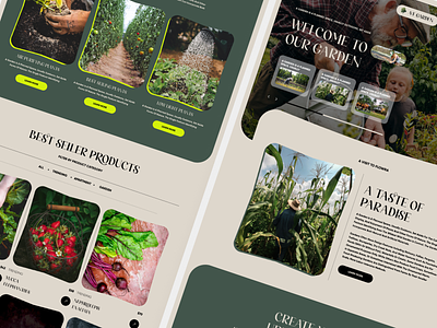 Ave Garden branding elementor elementor pro figma product design ui ui design uiux ux web design website wordpress