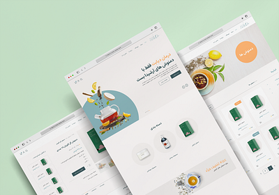 Herbal Tea Website UI Design herbaltea ui uiux ux websitedesign