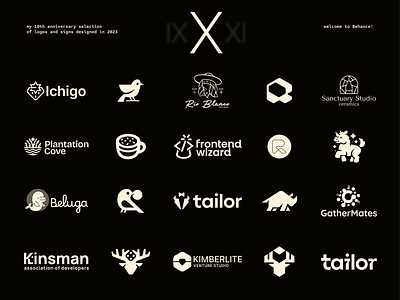 X brand branding design elegant graphic design illustration logo logo collection logo design logofolio logoset logotype mark minimalism minimalistic modern negative space sign
