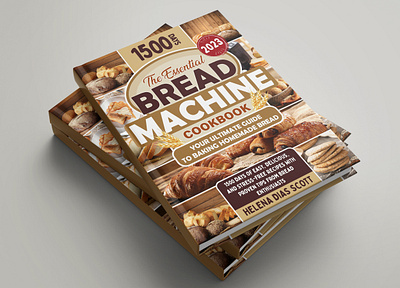 The Essential Bread Machine Cookbook book cover book cover design bread bread machine bread machine cookbook cookbook cover design essential bread machine cookbook recipe cover design