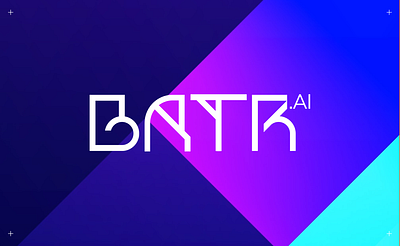 Logo Concept for Batr.ai ai ai logo artificial intelliengce brand brand identity branding colourful design futuristic logo logo design type logo typography