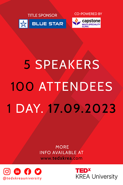 Poster Designs for TEDxKREA University aesthetic announcement branding figma graphic design hint poster teaser ted