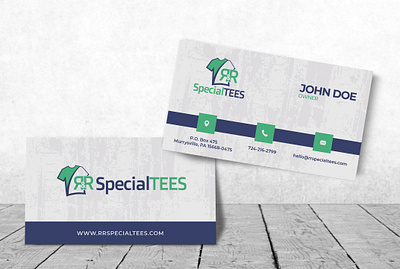 R&R Special Tees (Logo, Business Card & Letterhead design) business card company design graphic design letterhead logo rr tshirt