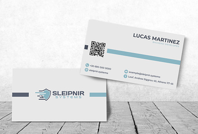 Sleipnir (Logo, Business Card & Letterhead design) business card design fast letterhead logo security shield sleipnir