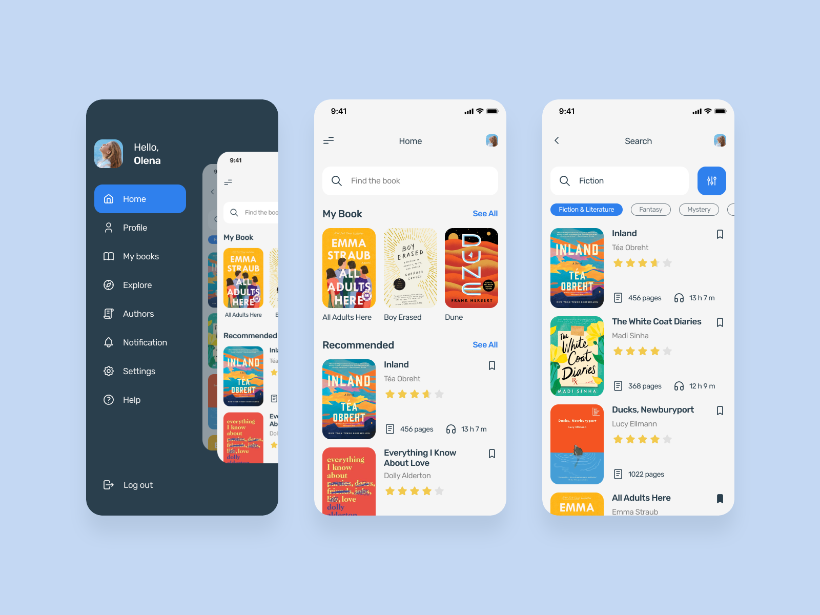 Bookshelf App By Olena On Dribbble