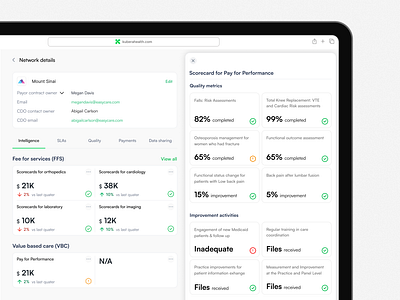 SaaS-based contracting and payment suite ai analitycs descktop intelligence ipados medical app product design statistics stats ui ux we based app