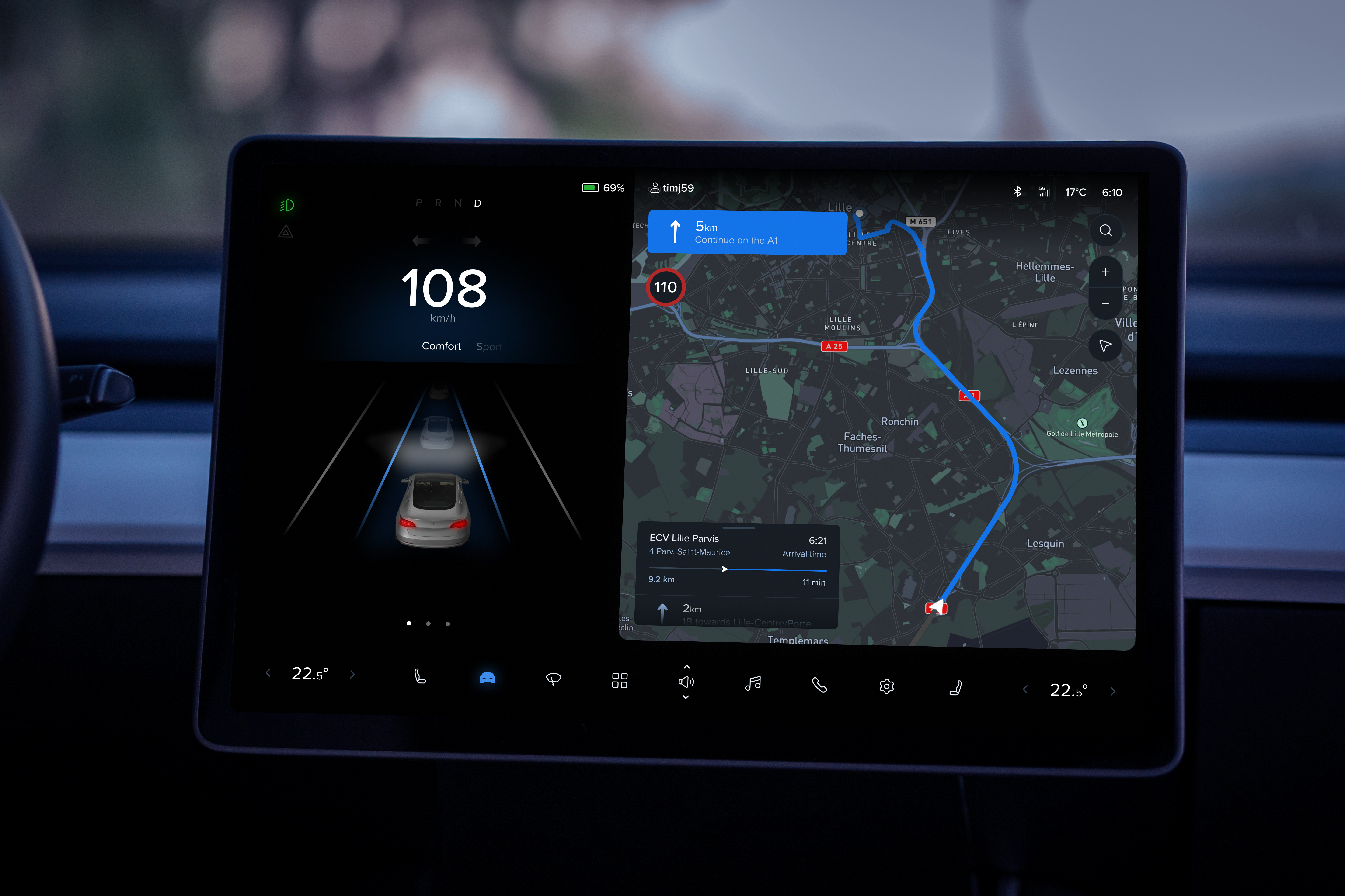 Car Interface for Tesla Model 3 by Timothée JEZEK on Dribbble