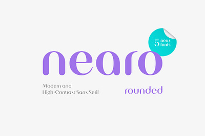 Nearo Rounded Font 3d animation branding decorative design font font design graphic design illustration logo logotype magazine modern motion graphics packaging rounded sans serif typography ui