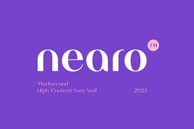 Nearo Font 3d bold brand branding design font font design graphic design illustration logo logo font logotype minimalist modern packaging sans sans serif stylish typography ui