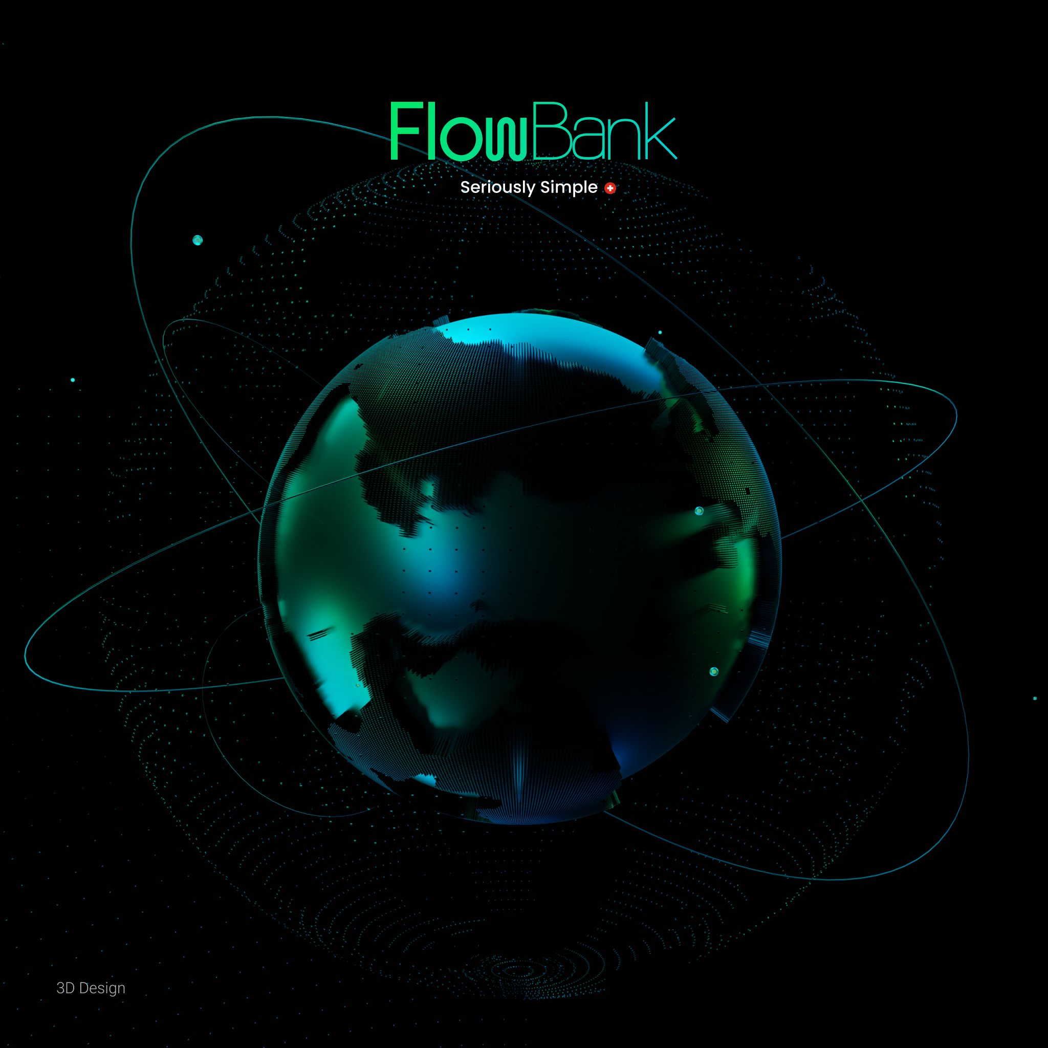 Trading Bank 3D Design Crypto 3d bank crypto design globe green motion graphics site trade trading