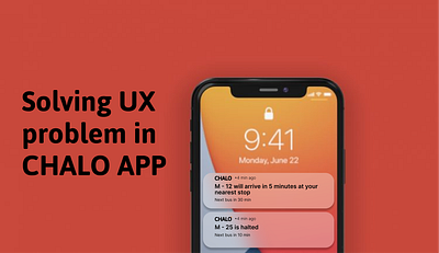 Tried to solve UX problem that I personally faced app design chalo app figma solving ux problem ui uiux