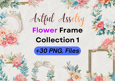 Flower Frame Clipart clip art clipart clipart png design floral floral frame flower flower clipart flowers frame graphic design motion graphics png rose