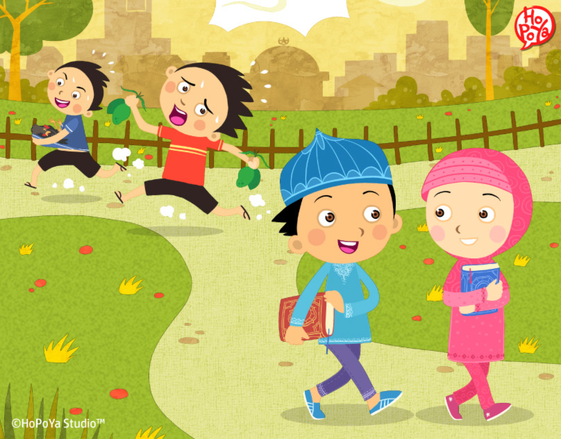 Halal Haram For Kids Illustrations 2d artwork cartoon character children book design digital art education illustration kids publishing religious