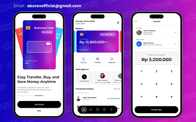 Mobile Banking App - Exploration app design bank app bank card banking clean credit card e wallet financial minimalist mobile banking money transfer payment transaction transfer ui uidesign uiux user interface wallet app