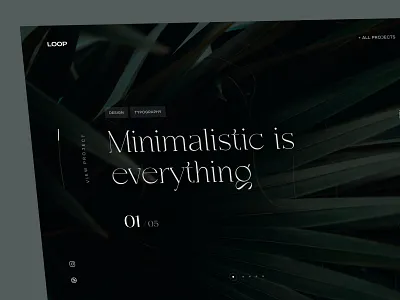 Loop Landing Page app application branding dark design flat hero illustration landing landing page logo minimal personal ui