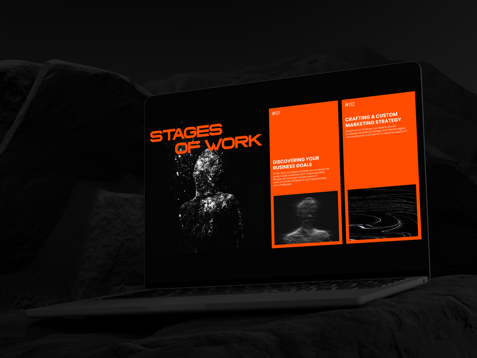 Marketing agency website blok animation agency animation blok design marketing agency ui ux webdesign website