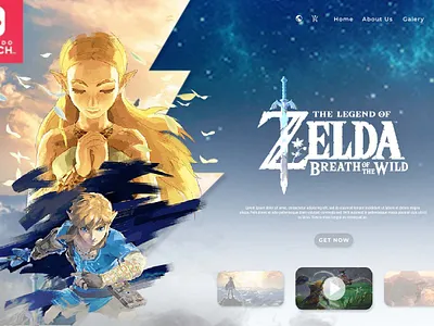 UI Landing Page Games design digitalmedia game photoshop ui unofficially uxdesign webdesign