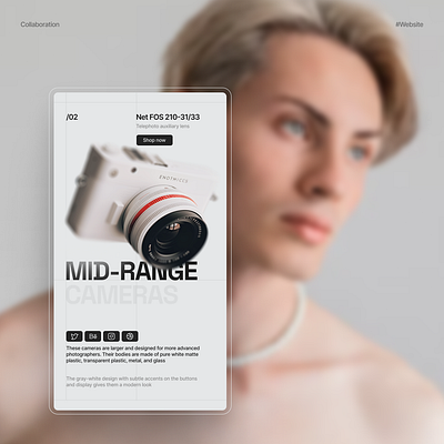 Steelashot cameras figma shop typography ui web