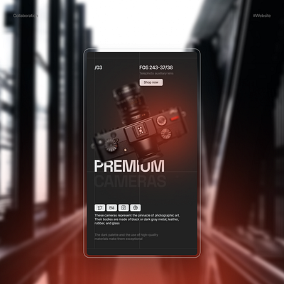 Steelshot cameras figma premium shop typography ui web