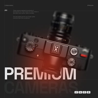 Steelshot 3d cameras figma graphic design premium shop typography ui web