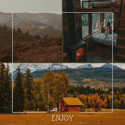 Cozy instagram post aesthetic canva cottagecore design graphic design instagram instagrampost instagramtemplates nature template