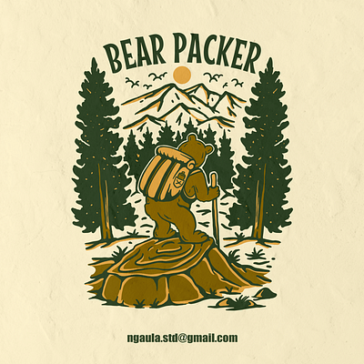 BEAR PACKER luggage outdoors summer