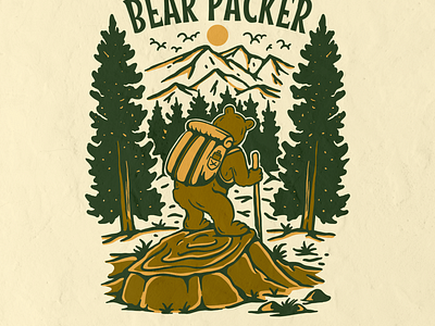 BEAR PACKER luggage outdoors summer