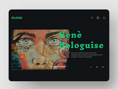 Floxe Art Exhibition Ui Design art art exhibition art ui art webssite design exhibition ui ui design ui ux uidesign uiux web ui website webui