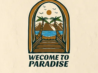 WELCOME TO PARADISE landscape